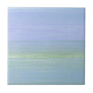 Coastal Blue and Green Ceramic Tile