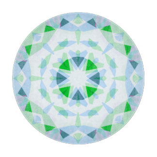 Coastal Blue Green Summer Star Dopamine Decor Cutting Board