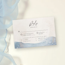 Coastal Blue Ocean Beach Wave Sand Elegant Wedding