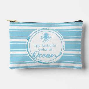 Coastal Blue Octopus Accessory Pouch