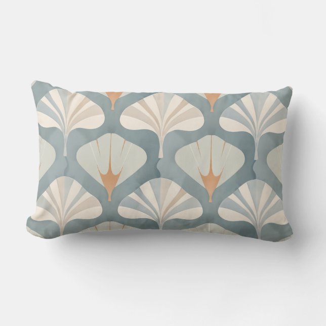 Coastal Blue Throw Pillow (Front)