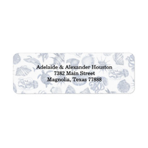 Coastal Blue Wedding Address