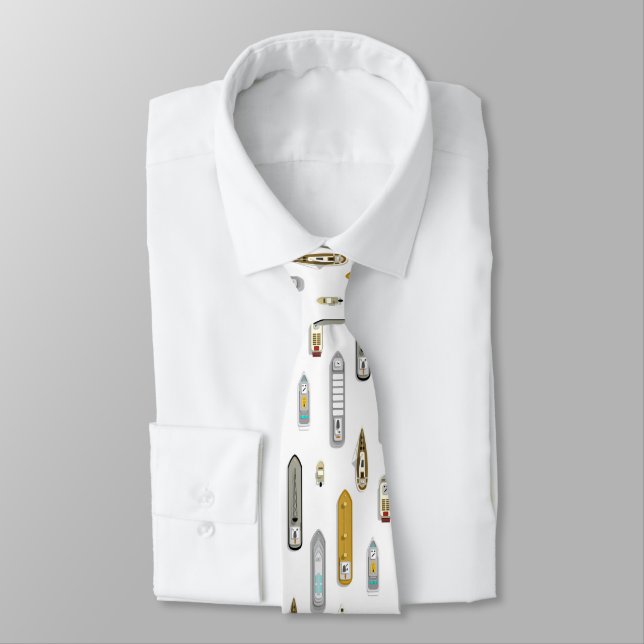 coastal boats shipwatching On the River ANY colour Tie (Tied)