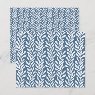 Coastal Botanical Seaweed Blue Scrapbook Paper