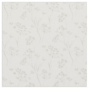Coastal branches calming nature dry flowers fabric