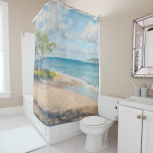 Coastal Breeze Fine Art Beach Print Shower Curtain