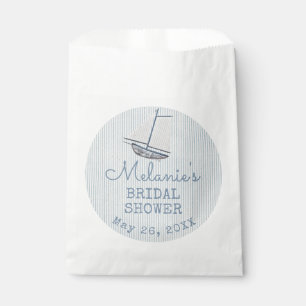 Coastal Bridal Shower Boat Stripe Favour Bags