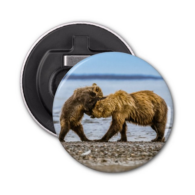 Coastal brown bears bottle opener (Front)