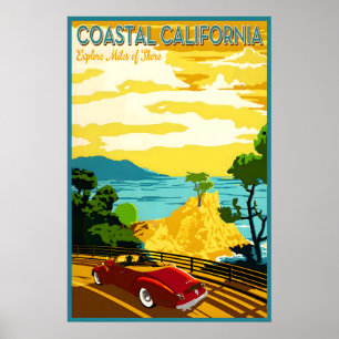 Coastal California Pacific Coast 17 Mile Drive Poster