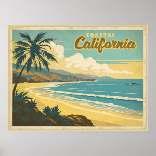 Coastal California Vintage Poster
