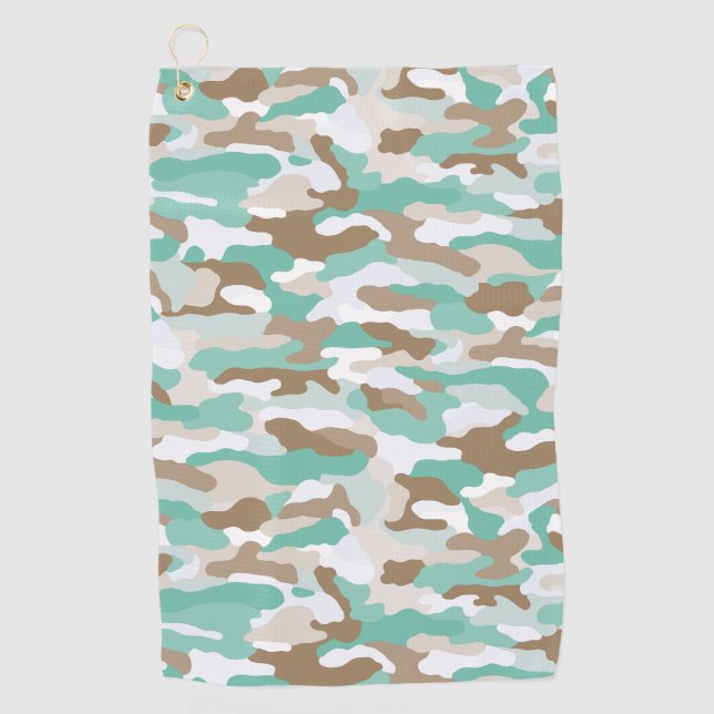 Coastal Camouflage Golf Towel (Front)