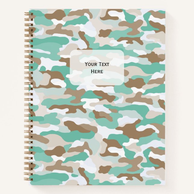 Coastal Camouflage Notebook (Front)