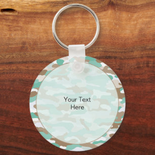 Coastal Camouflage Rugged Aluminium Key Ring