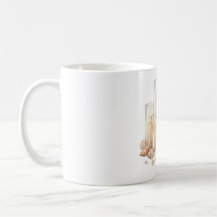 Coastal Candle Seashell Watercolor Coffee Mug