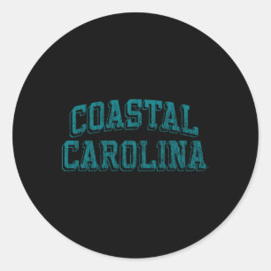 Coastal Carolina Chanticleers Arch Classic Round Sticker