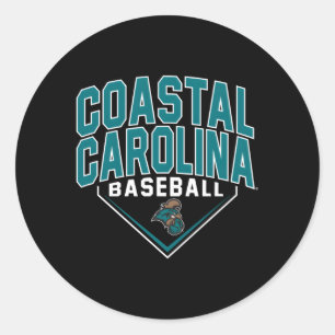 Coastal Carolina Chanticleers Baseball Bullpen Classic Round Sticker