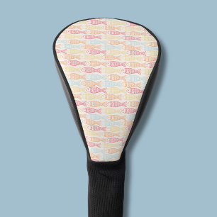 Coastal Catch fish pattern Golf Head Cover