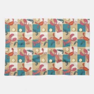 Coastal Catch Picnic Tea Towel