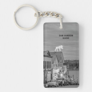 Coastal Charm: Bar Harbour Maine Key Chain