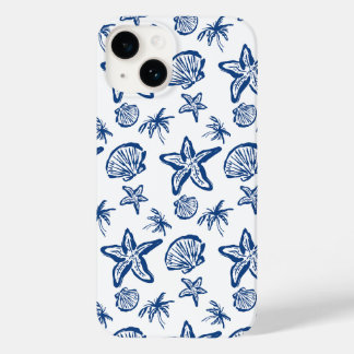  Coastal Charm | Seashell & Starfish Summer Beach  Case-Mate iPhone 14 Case