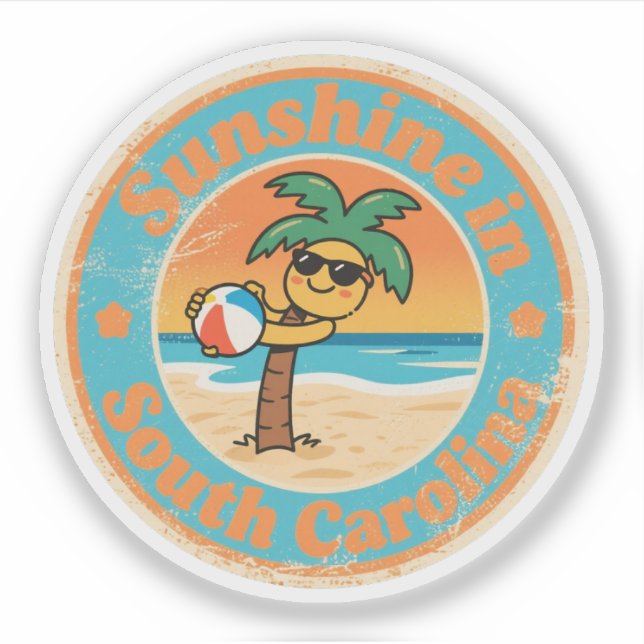 Coastal Charm_ South Carolina Palmetto Vintage  (Front)