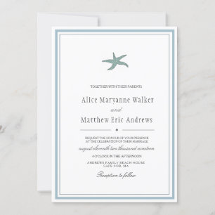 Coastal Charm   Wedding Invitation