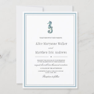 Coastal Charm   Wedding Invitation