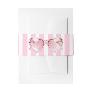 Coastal Chic Beach Club Invitation Belly Band