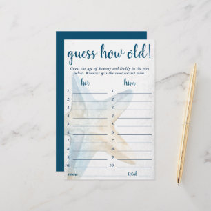 Coastal Chic   Blue Starfish Guess How Old Game