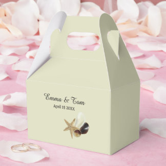 Coastal Chic Minimalist Beach Wedding Favour Box