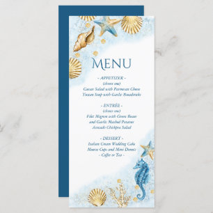 Coastal Chic   Modern Coral Reef Menu