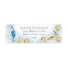 Coastal Chic | Modern Sea Life Return Address