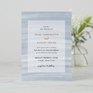 Coastal Chic Muted Blue Elegant Wedding