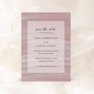 Coastal Chic Pink Elegant Wedding Save The Date