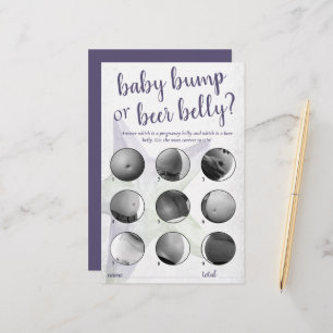 Coastal Chic   Purple Baby Bump or Beer Belly Game