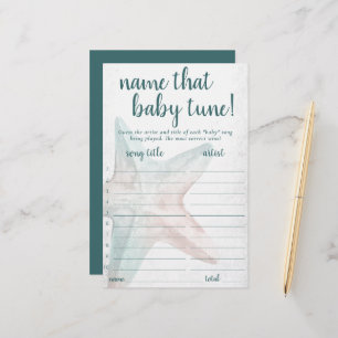 Coastal Chic   Teal Starfish Name that Tune Game