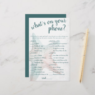 Coastal Chic Teal Starfish On Your Phone Game