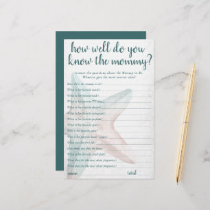 Coastal Chic   Teal Starfish Who Knows Mummy Game