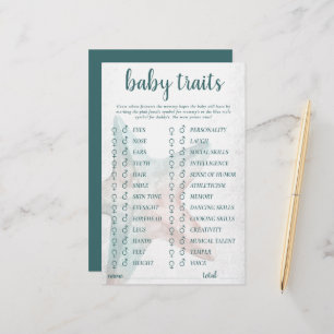 Coastal Chic   Teal Starfish Whose Traits Game