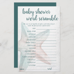 Coastal Chic   Teal Starfish Word Scramble Game