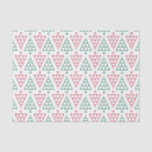 Coastal Christmas Beach Nautical Anchor Holiday Tissue Paper<br><div class="desc">Pattern of Christmas Holiday trees comprised of anchors. We also have this pattern in nautical blue colours more reminiscent of winter.</div>