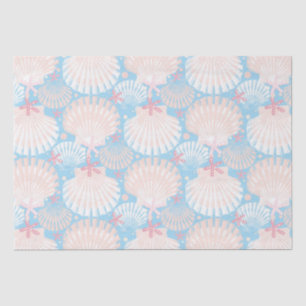 Coastal Christmas blue   Wrapping Paper