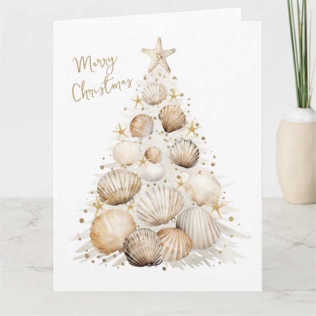 Coastal Christmas Card Personalizable (Front)