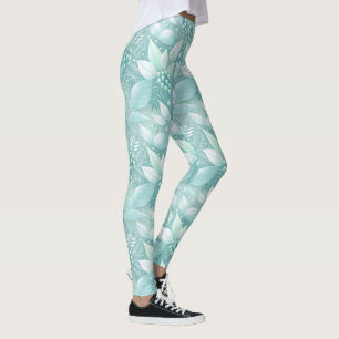 Coastal Christmas Foliage Berries Pattern#7 ID1009 Leggings