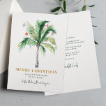 Coastal Christmas Home Palm Tree Moving Holiday Card<br><div class="desc">We've Moved Christmas Holidays Palm Tree Moving Holiday Card you can easily customise by clicking the "Personalise" button. A perfect moving and holiday greetings for the family moving to the coast for Christmas temporarily or permanently</div>