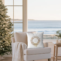 Coastal Christmas Seashell Wreath Holiday