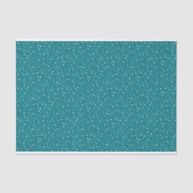 Coastal Christmas Underwater Bubbles Tissue Paper (Front)
