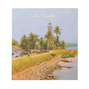Coastal city of Galle, Sri Lanka Travel Souvenir Notepad
