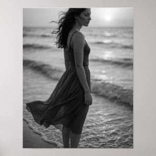 “Coastal Clarity — 2026 Solo Travel Calendar Art” Poster