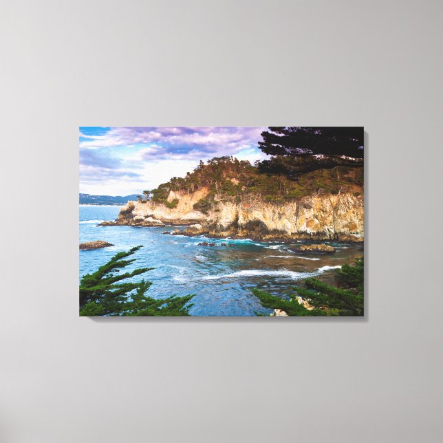 Coastal Cliff Landscape Canvas Print (Front)